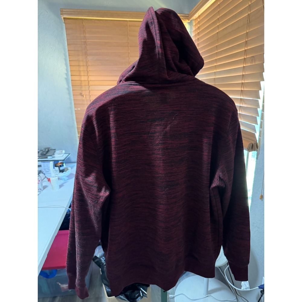 NFL San Francisco 49ers Mens XL Hoodie Red Black Marl Team Apparel Sweatshirt - Picture 2 of 7